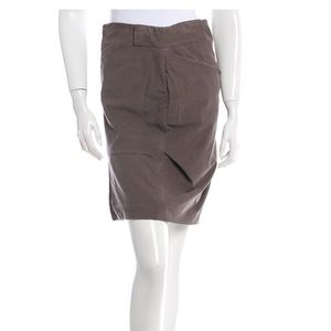 Brunello Cucinelli  Mocha Brown Corduroy Skirt 4